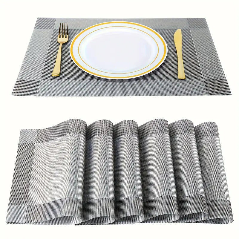 Nordic Style Plastic Placemats (4/6/8)