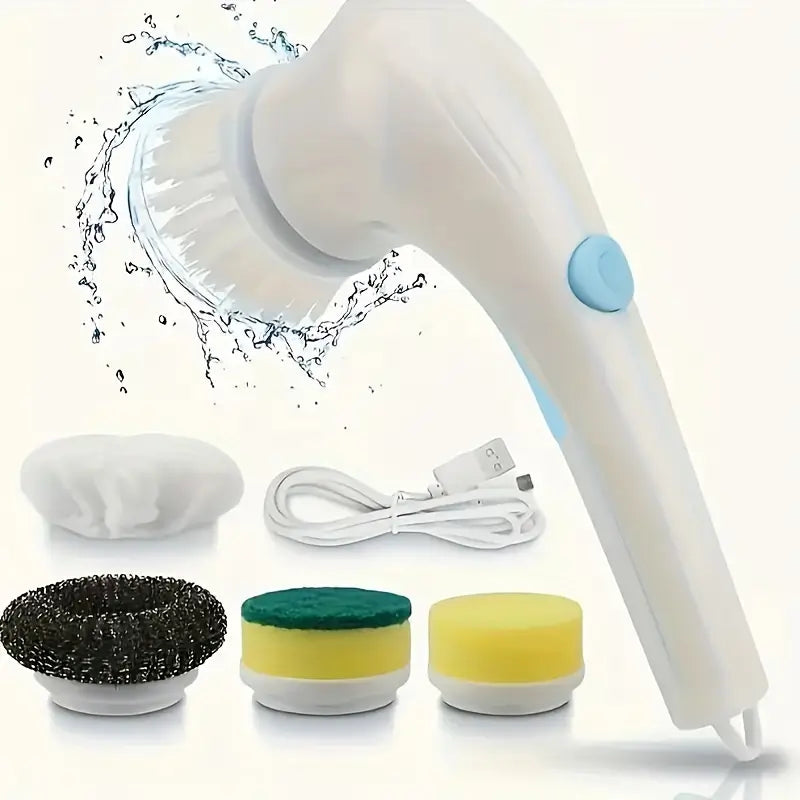 Rechargeable Electric Cleaning Brush – Powerful & Versatile Home Scrubber!